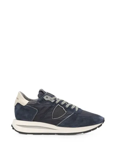 Philippe Model Tropez Haute Panelled Sneakers In Animal Print