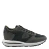 Philippe Model Low Top Suede Panels Sneakers In Black