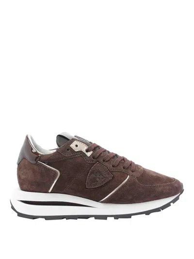 Philippe Model Tropez Haute Sneakers In Brown