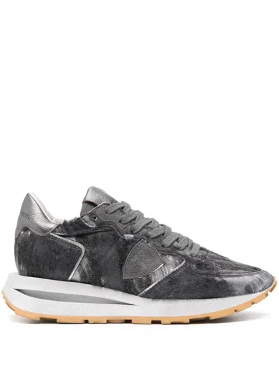 Philippe Model Tropez Haute Sneakers In Gray