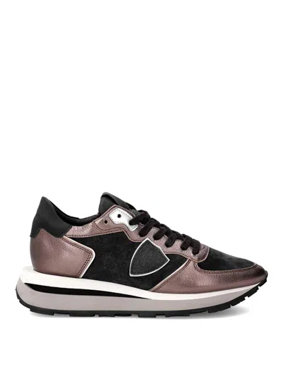 PHILIPPE MODEL TROPEZ HAUTE WOMEN'S SNEAKER BLACK BRONZE