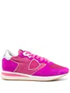 Philippe Model Tropez Lace-up Sneakers In Pink