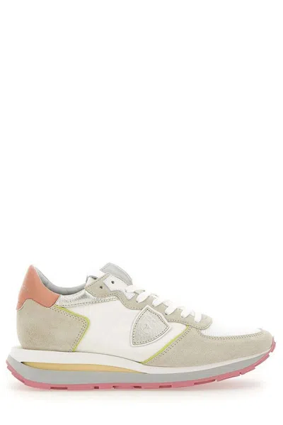 Philippe Model Leather Sneakers In White