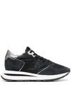 Philippe Model Trpx Panelled Low-top Sneakers In Black
