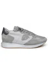 PHILIPPE MODEL PHILIPPE MODEL TRPX SNEAKERS IN GREY TECHNICAL FABRIC BLEND