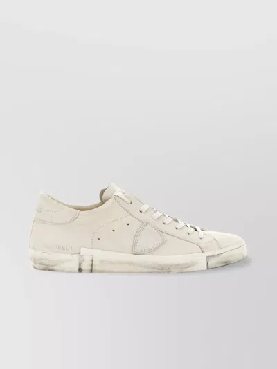 Philippe Model Vintage Effect Leather Sneakers