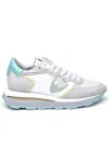 Philippe Model Tropez Haute Laced Sneakers In White