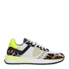Philippe Model White Fabric Sneakers
