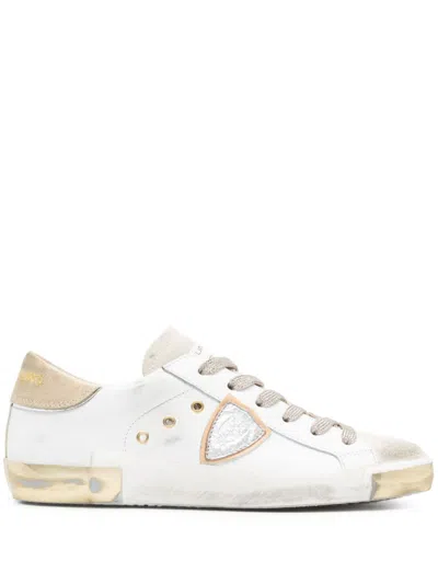 Philippe Model White Lace Up Sneakers