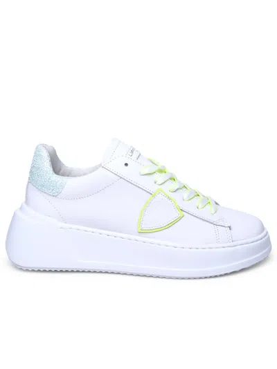 PHILIPPE MODEL PHILIPPE MODEL WHITE LEATHER SNEAKERS