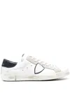 Philippe Model Low Paris Sneakers Black Heel Tab In White