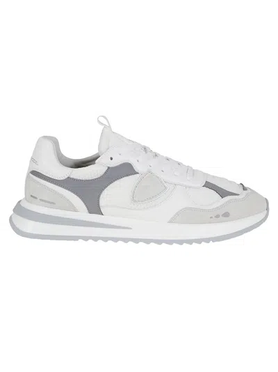 PHILIPPE MODEL PHILIPPE MODEL WHITE SNEAKERS WITH TEXTURED FINISH