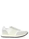 Philippe Model Low-top Rubber Sole Sneakers With Suede Overlays In White