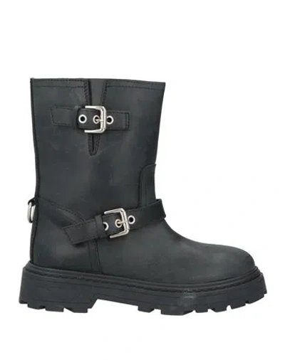 Philippe Model Woman Ankle Boots Black Size 7 Leather