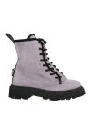 Philippe Model Woman Ankle Boots Lilac Size 7 Soft Leather In Purple