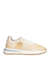 Shop Philippe Model Woman Sneakers Beige Size 7 Leather