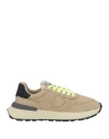 Philippe Model Woman Sneakers Beige Size 7 Leather, Textile Fibers In Beige
