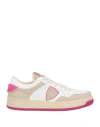 Philippe Model Woman Sneakers Beige Size 8 Leather In Beige