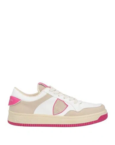 Philippe Model Woman Sneakers Beige Size 8 Leather