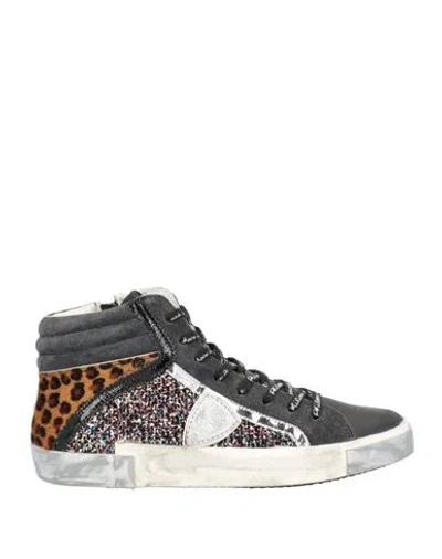 Philippe Model Woman Sneakers Black Size 5 Leather