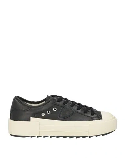 Philippe Model Woman Sneakers Black Size 7 Leather