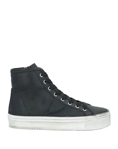 Philippe Model Woman Sneakers Black Size 8 Calfskin