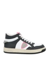 Philippe Model Woman Sneakers Black Size 7 Leather, Textile Fibers In Black