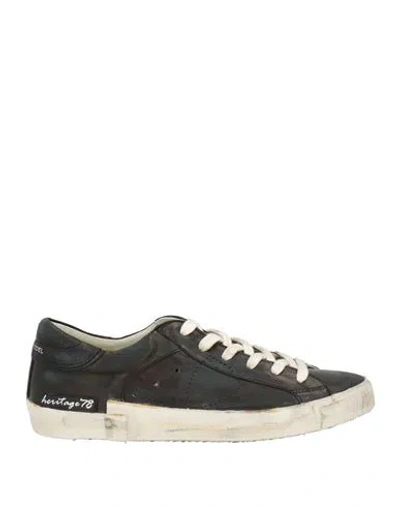 Philippe Model Woman Sneakers Black Size 9 Leather