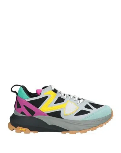 Philippe Model Woman Sneakers Grey Size 7 Leather, Textile Fibers
