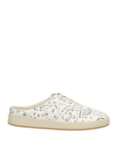Philippe Model Woman Sneakers Ivory Size 8 Leather, Textile Fibers In Neutral
