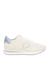 Philippe Model Woman Sneakers Ivory Size 8 Leather In White