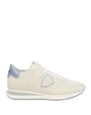 Philippe Model Woman Sneakers Ivory Size 8 Leather In White