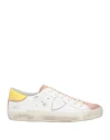 Philippe Model Woman Sneakers Pink Size 8 Leather In Multi