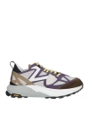 Philippe Model Woman Sneakers Purple Size 8 Leather, Textile Fibers In Purple