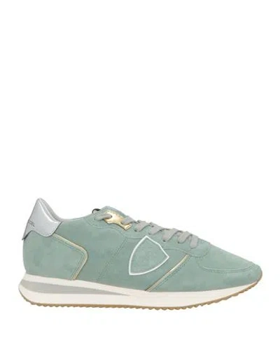 Philippe Model Woman Sneakers Sage Green Size 8 Leather