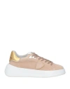 Philippe Model Woman Sneakers Sand Size 11 Leather In Beige