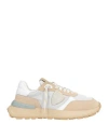 Philippe Model Woman Sneakers Sand Size 6 Leather, Textile Fibers