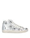 Philippe Model Woman Sneakers Silver Size 8 Leather In Silver