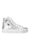Philippe Model Women's Prsx Haute High Sneakers In Silver In Silver