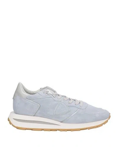 Philippe Model Woman Sneakers Sky Blue Size 6 Leather
