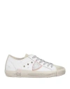 Philippe Model Logo-patch Lace-up Sneakers In White