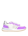 Philippe Model Woman Sneakers White Size 7 Leather, Textile Fibers In White
