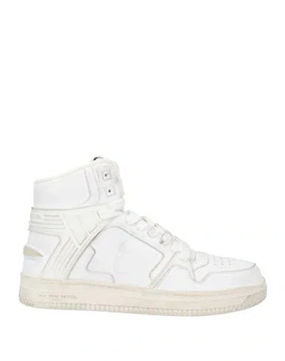Philippe Model Woman Sneakers White Size 7 Leather, Textile Fibers