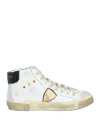Philippe Model Woman Sneakers White Size 7 Leather, Textile Fibers In White