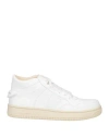 Philippe Model Woman Sneakers White Size 7 Soft Leather, Textile Fibers In White