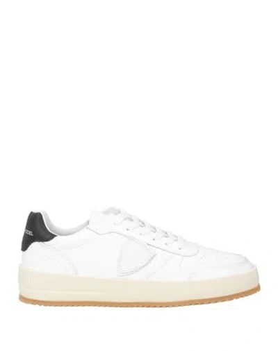 PHILIPPE MODEL PHILIPPE MODEL WOMAN SNEAKERS WHITE SIZE 5 CALFSKIN