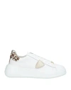 Philippe Model Woman Sneakers White Size 8 Leather In White