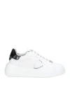 Philippe Model Woman Sneakers White Size 8 Leather, Textile Fibers In White