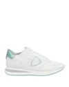 Philippe Model Woman Sneakers White Size 8 Leather, Textile Fibers