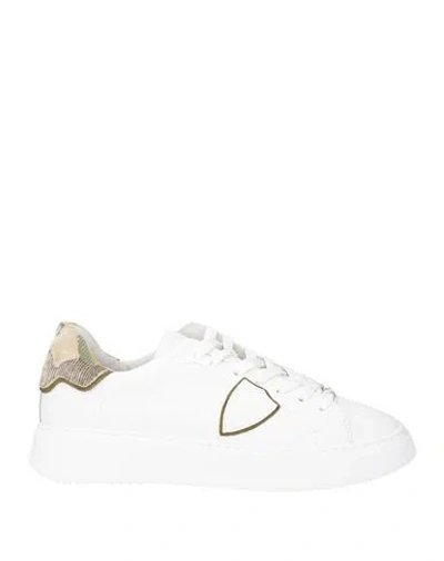 Philippe Model Woman Sneakers White Size 9 Calfskin